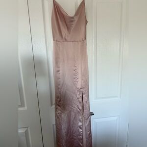 Elegant Pink Sleeveless Dress